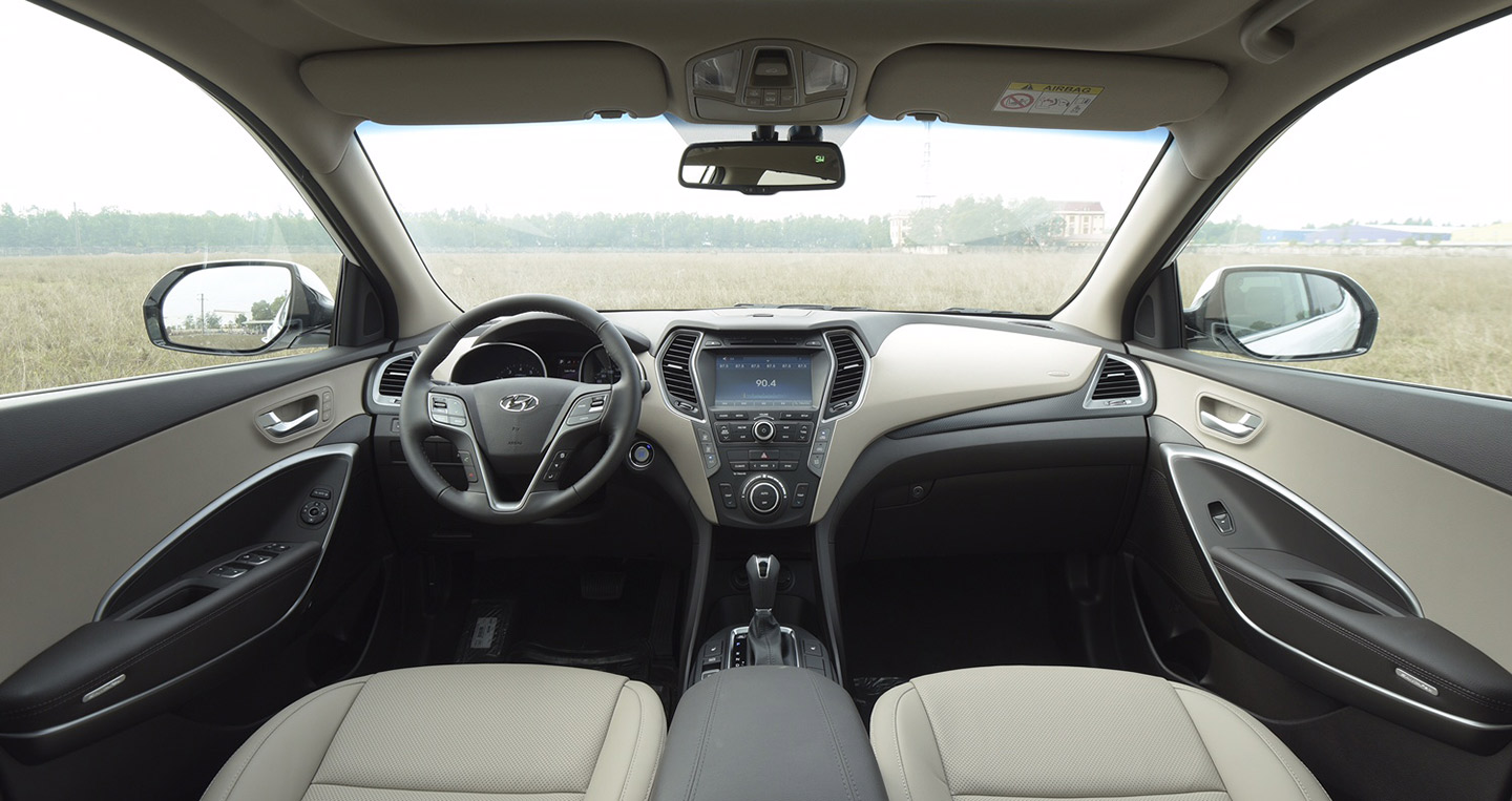 Hyundai Santafe 2018 ghế ngồi